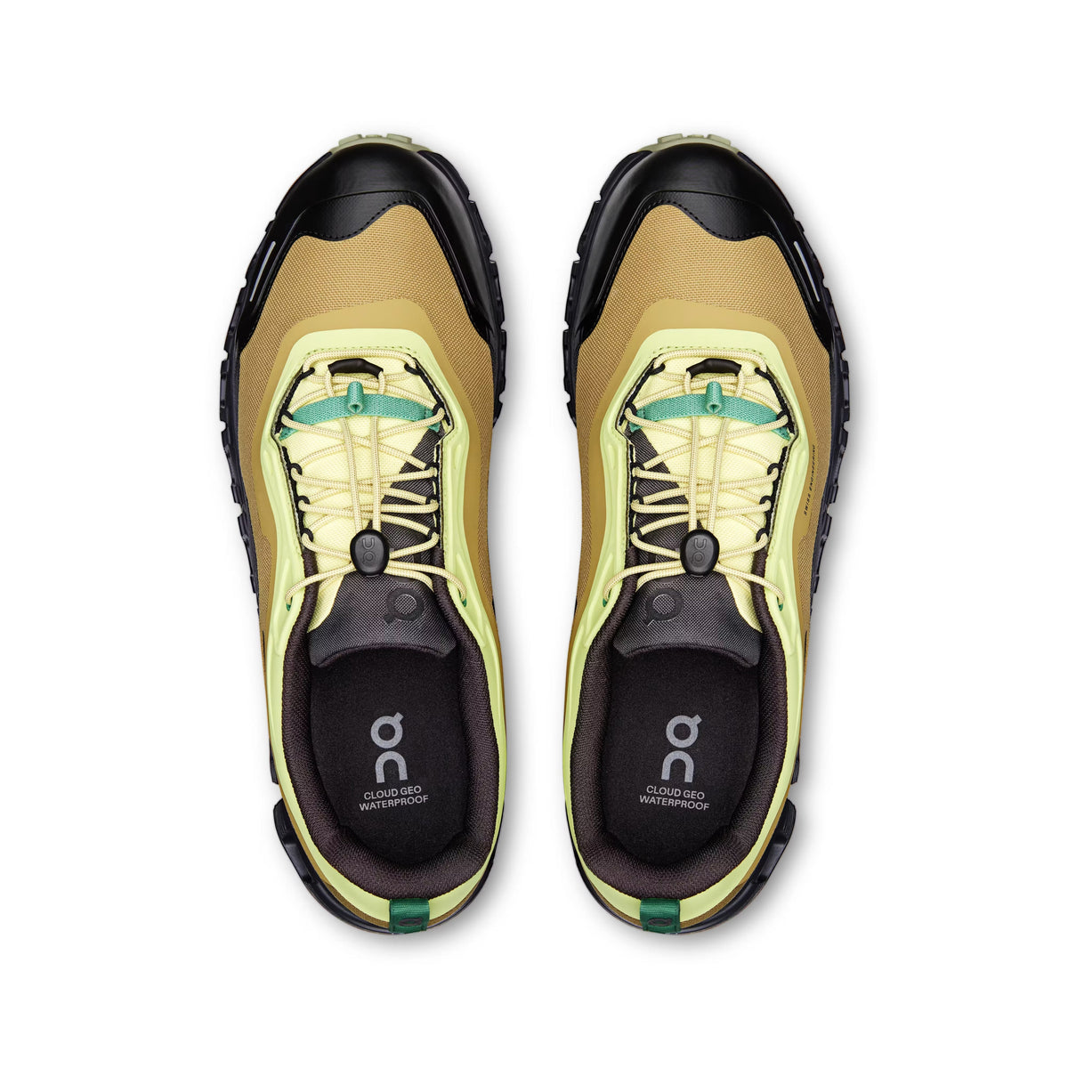 On Men's Cloud 6 Geo Waterproof Limelight/Safari Lifestyle Sneakers